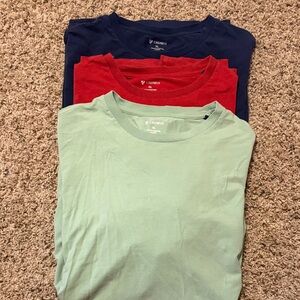 Daniel Cremieux Men's bundle of 3 tshirts,Blue, Red, and Green Short Sleeve Tees